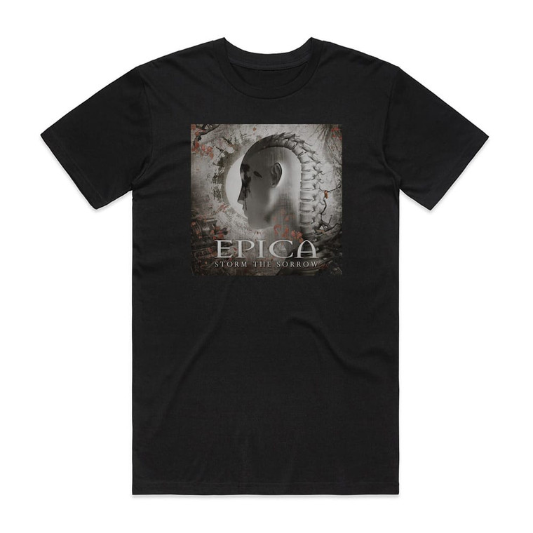 Epica Storm The Sorrow Album Cover T-Shirt Black