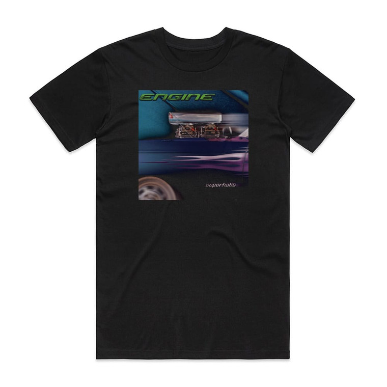 Engine Superholic Album Cover T-Shirt Black