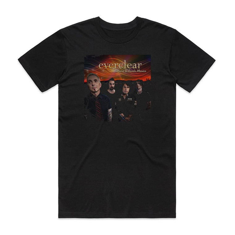 Everclear Return To Santa Monica Album Cover T-Shirt Black