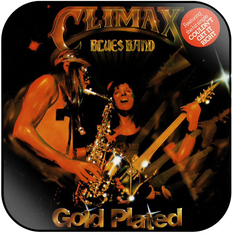 Climax Blues Band Gold Plated Album Cover Sticker Album Cover Sticker