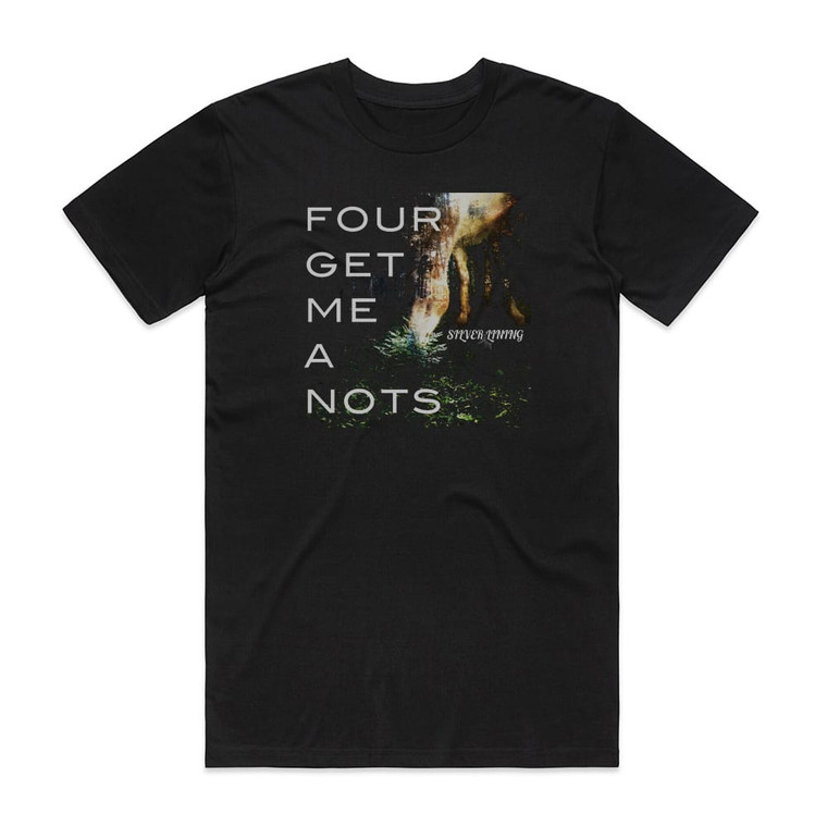 FOUR GET ME A NOTS Silver Lining Album Cover T-Shirt Black
