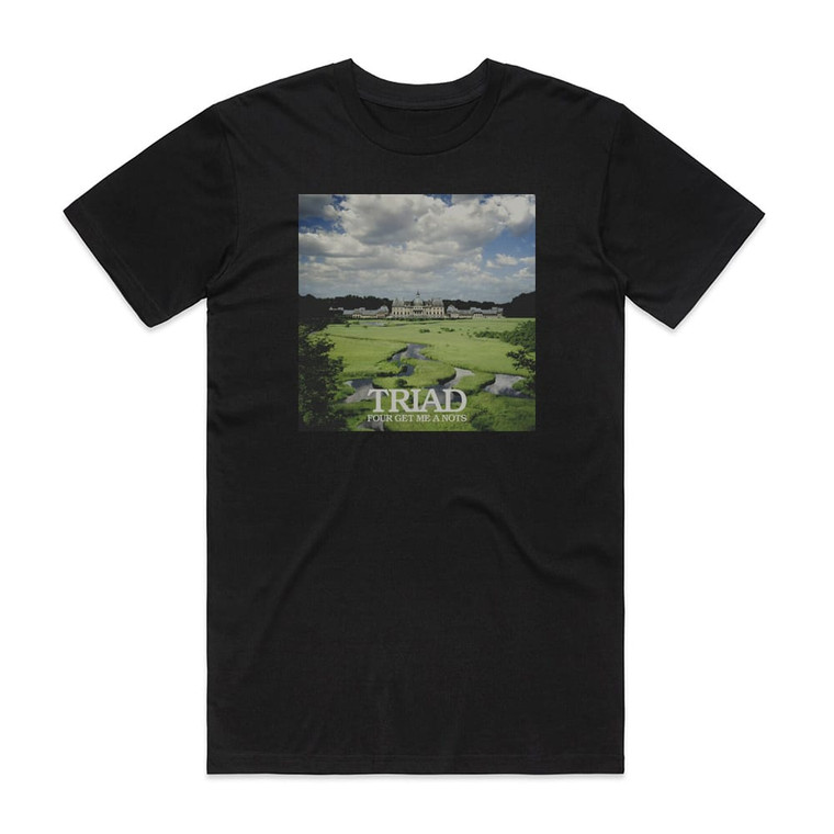 FOUR GET ME A NOTS Triad Album Cover T-Shirt Black