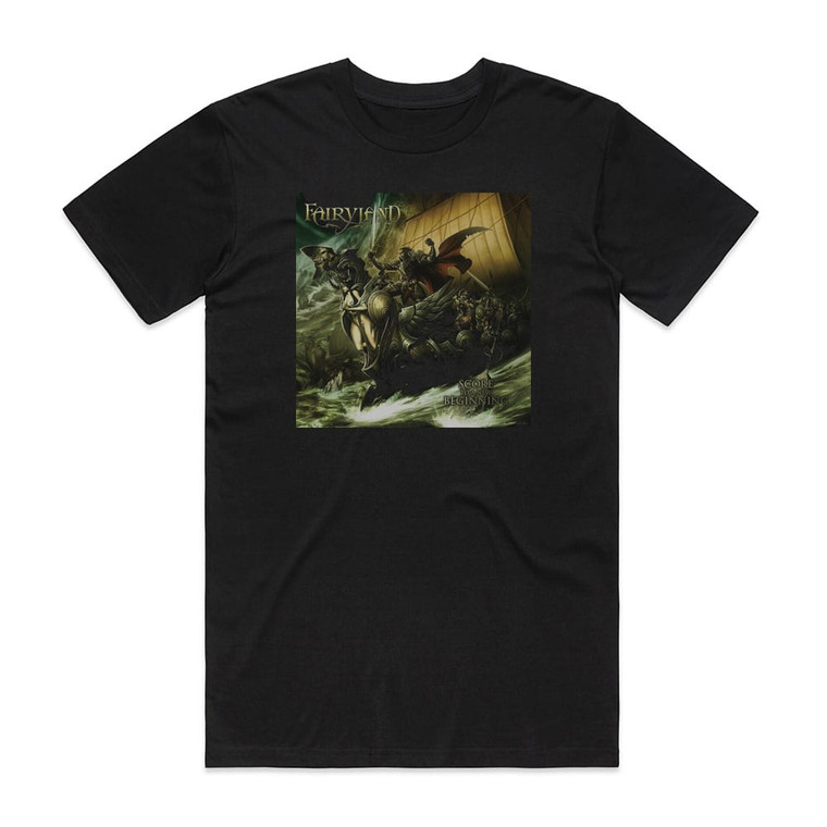 Fairyland Score To A New Beginning Album Cover T-Shirt Black
