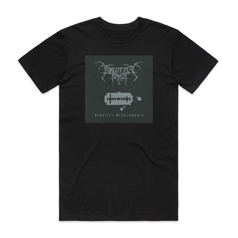 Forgotten Tomb Negative Megalomania Album Cover T-Shirt Black