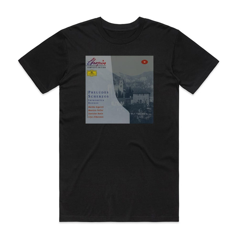 Frederic Chopin Complete Edition 9 Album Cover T-Shirt Black