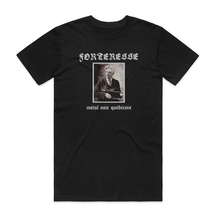Forteresse Mtal Noir Qubcois Album Cover T-Shirt Black