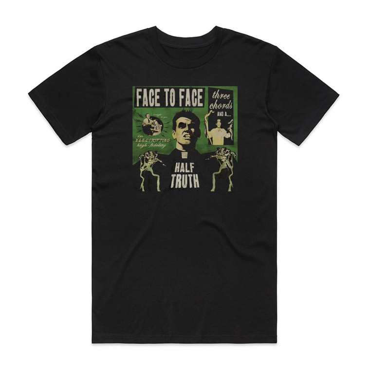 face to face Three Chords And A Half Truth Album Cover T-Shirt Black