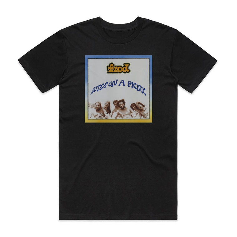 Fred Notes On A Picnic Album Cover T-Shirt Black
