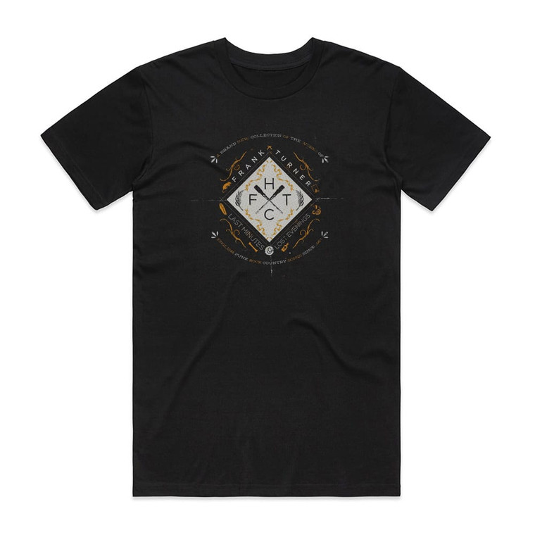 Frank Turner Last Minutes And Lost Evenings Album Cover T-Shirt Black