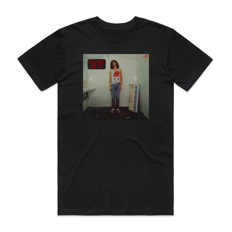 Fito Paez Del 63 Album Cover T-Shirt Black