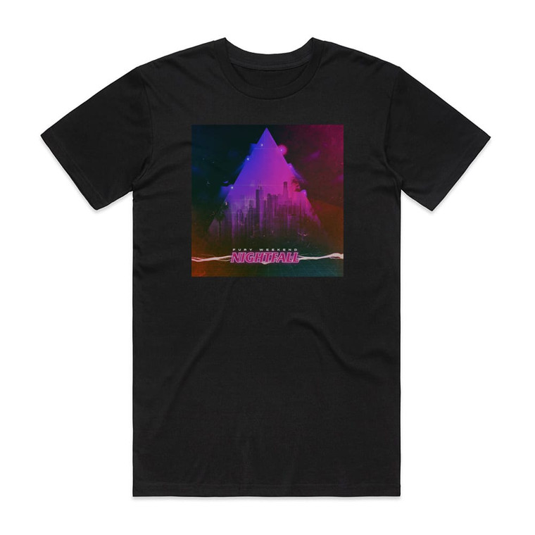 Fury Weekend Nightfall Album Cover T-Shirt Black
