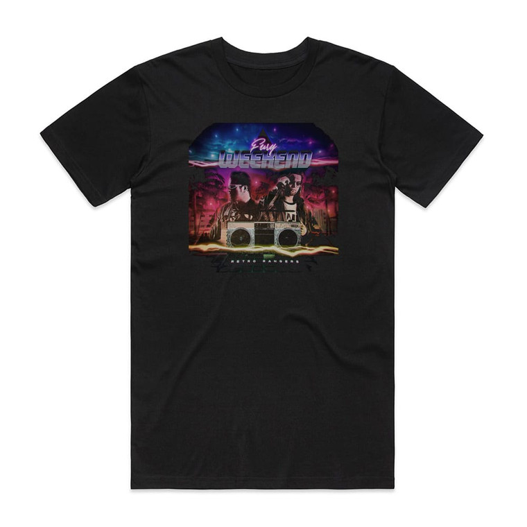 Fury Weekend Retro Rangers Album Cover T-Shirt Black