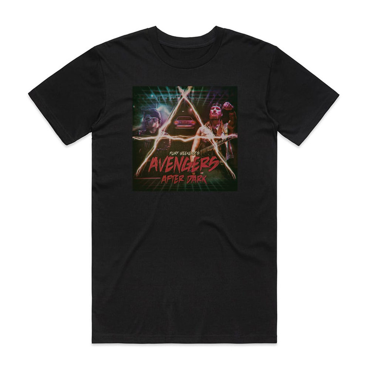 Fury Weekend Rangers After Dark Album Cover T-Shirt Black