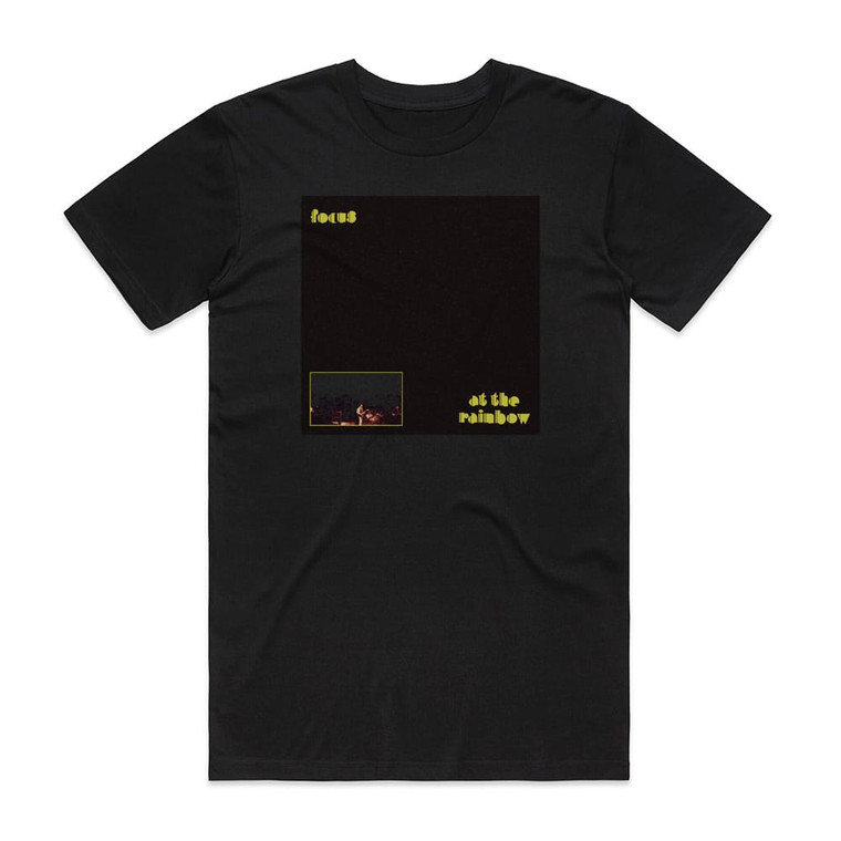 Focus Live At The Rainbow Album Cover T-Shirt Black