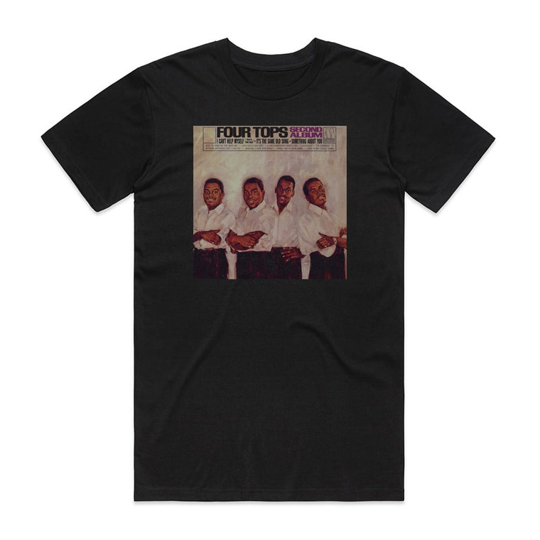 Four Tops Second Album Album Cover T-Shirt Black
