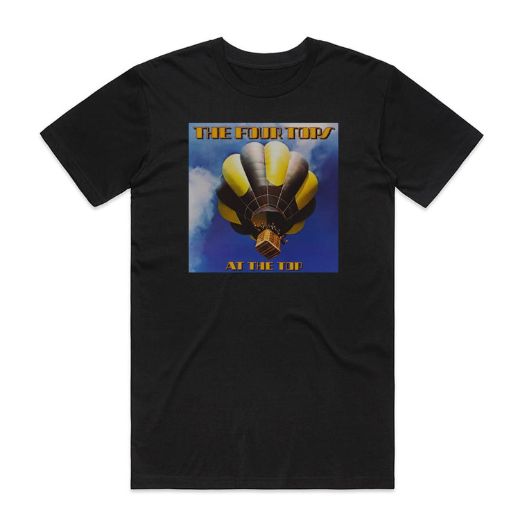 Four Tops At The Top Album Cover T-Shirt Black
