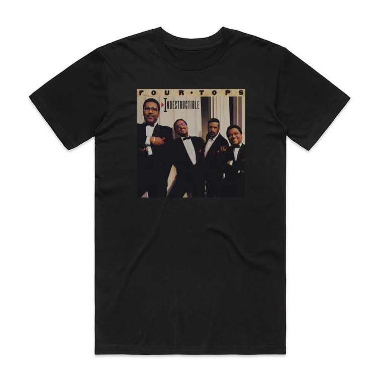 Four Tops Indestructible Album Cover T-Shirt Black