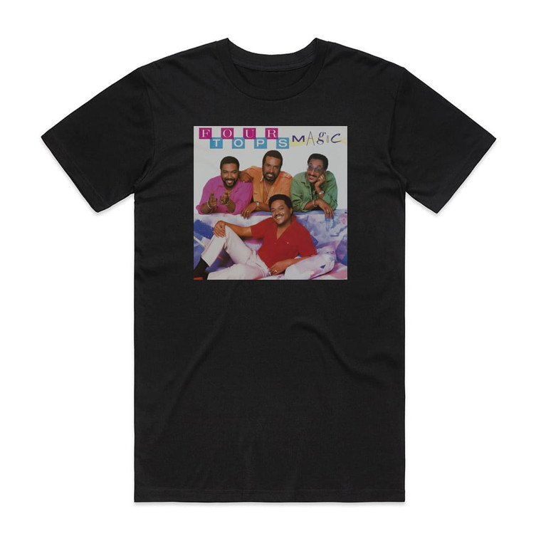 Four Tops Magic Album Cover T-Shirt Black