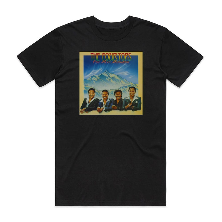 Four Tops One More Mountain 1 Album Cover T-Shirt Black