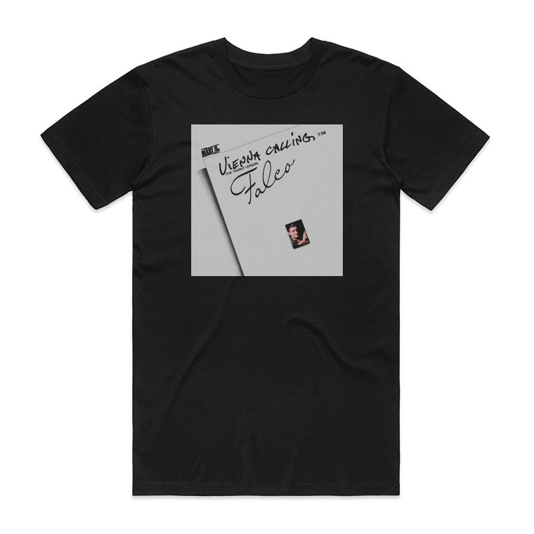 Falco Vienna Calling Album Cover T-Shirt Black