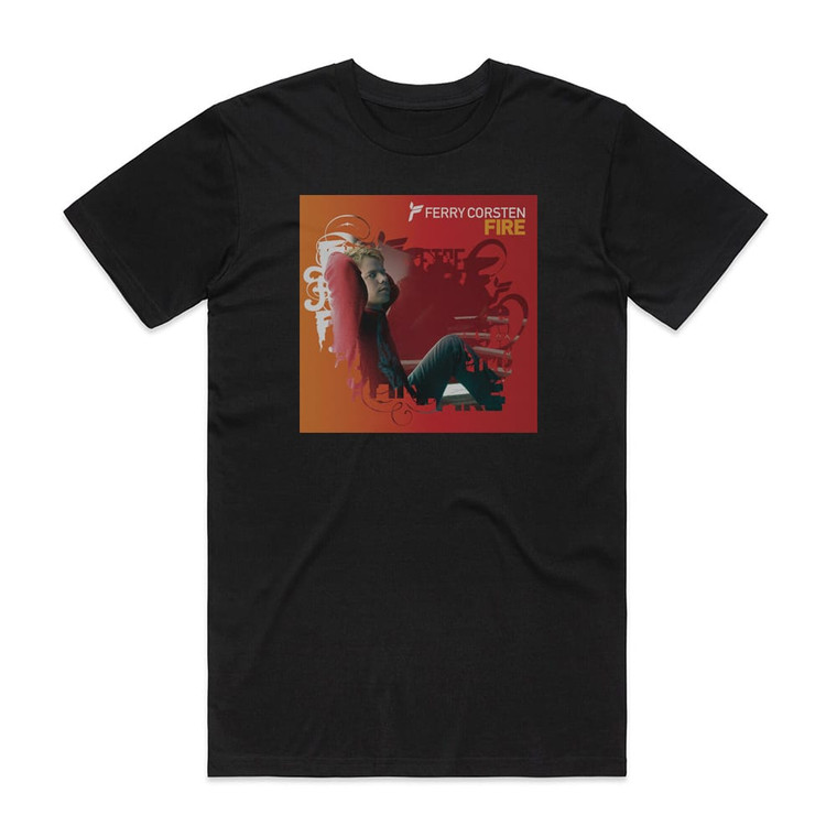 Ferry Corsten Fire Album Cover T-Shirt Black