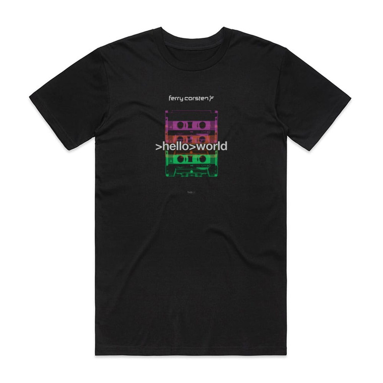 Ferry Corsten Helloworld Album Cover T-Shirt Black