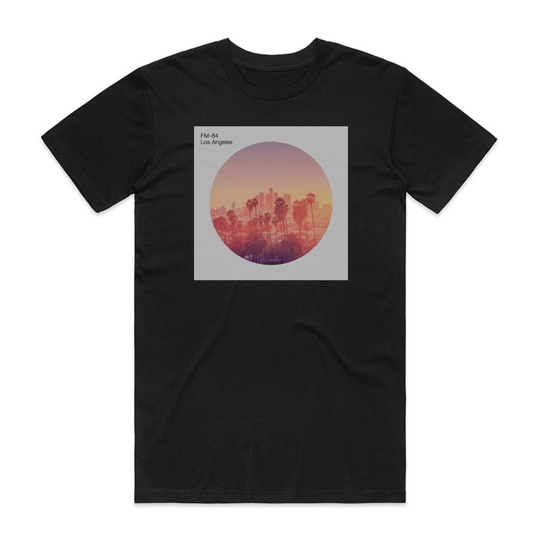 FM-84 Los Angeles Ep 1 Album Cover T-Shirt Black