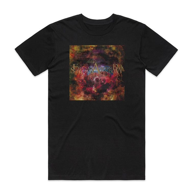 From a Second Story Window Conversations Album Cover T-Shirt Black