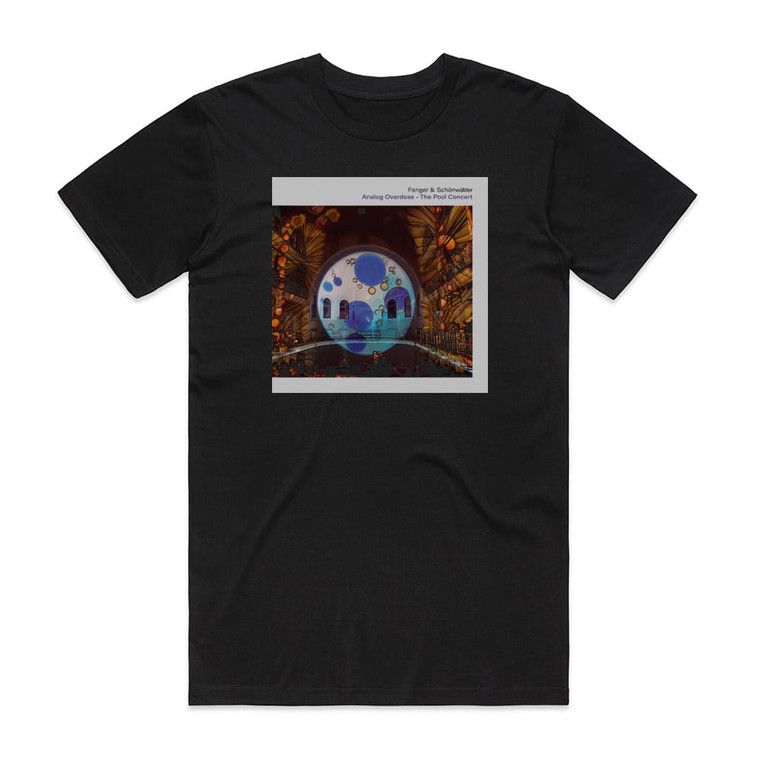 Fanger and Schonwalder Analog Overdose The Pool Concert Album Cover T-Shirt Black