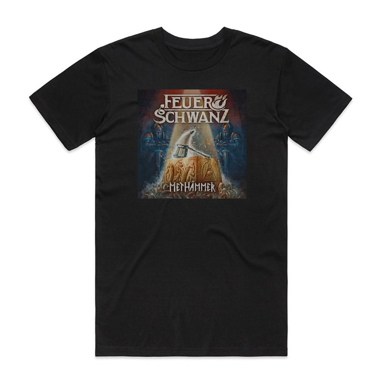 Feuerschwanz Methmmer Album Cover T-Shirt Black