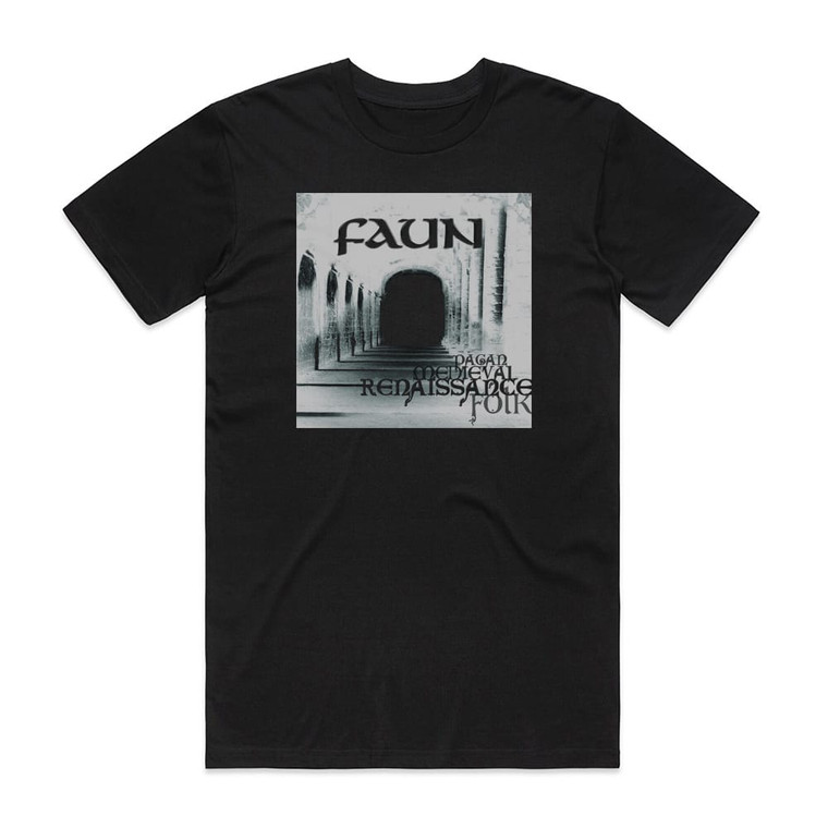 Faun Renaissance Album Cover T-Shirt Black