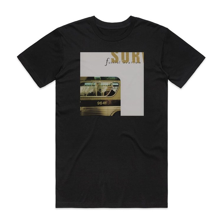 Funeral Oration Survival Album Cover T-Shirt Black
