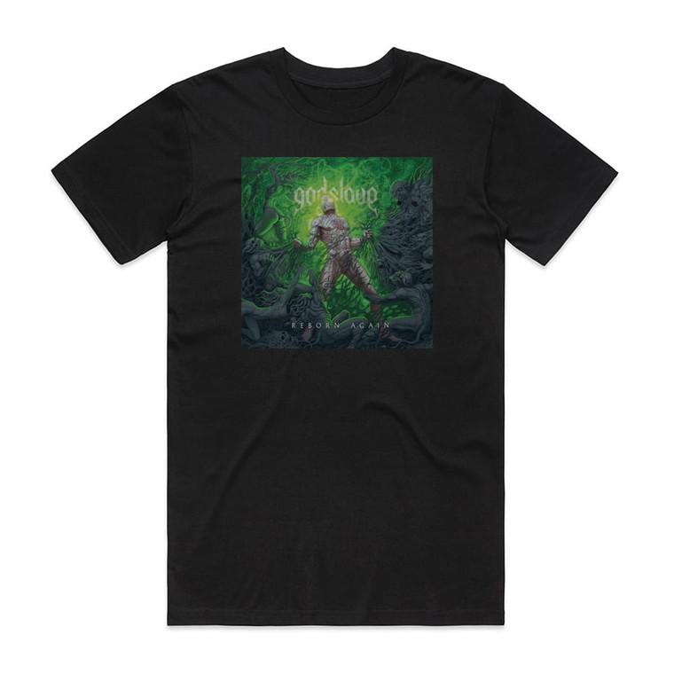Godslave Reborn Again Album Cover T-Shirt Black