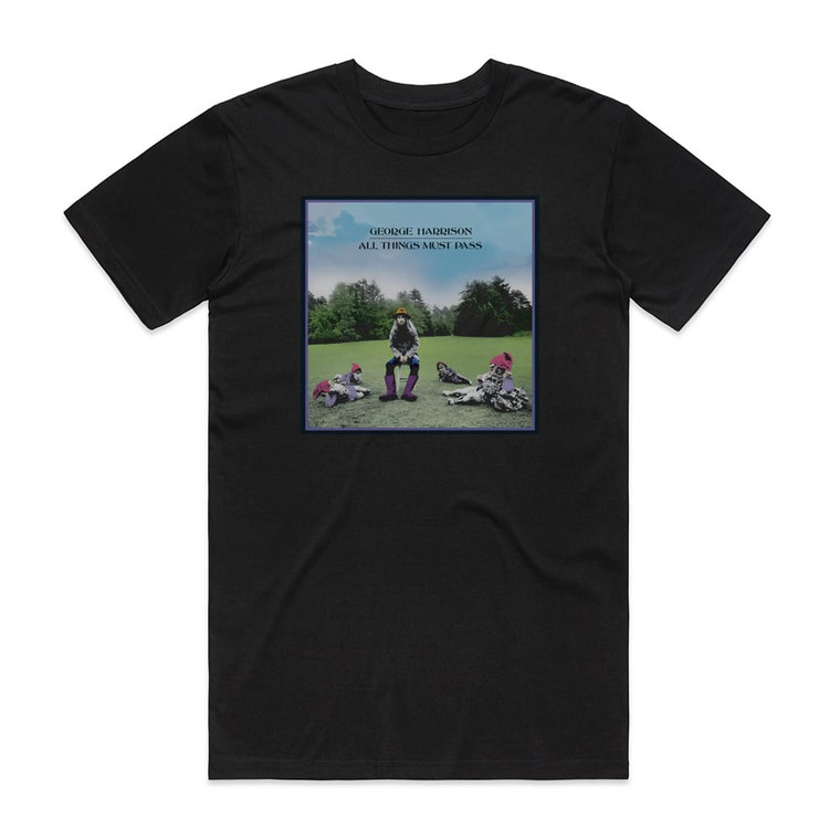 George Harrison All Things Must Pass 3 Album Cover T-Shirt Black