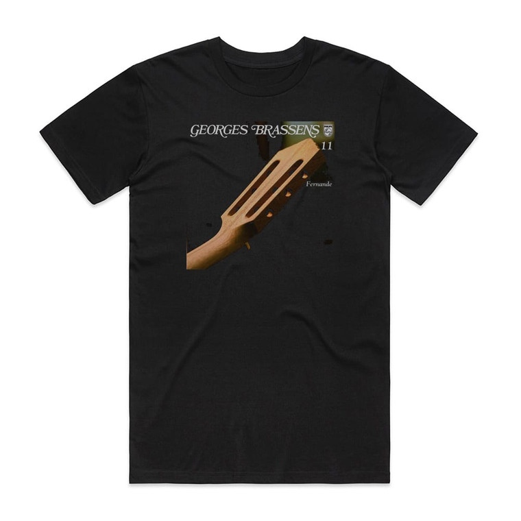 Georges Brassens Volume 11 Fernande Album Cover T-Shirt Black