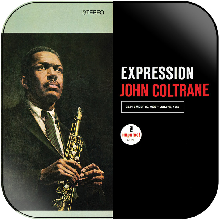 John Coltrane Expression Album Cover Sticker Album Cover Sticker