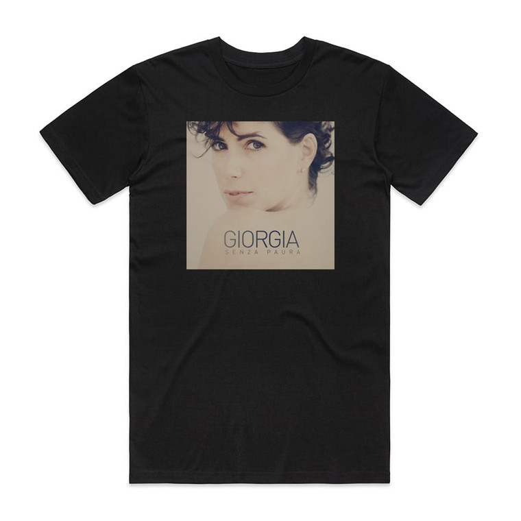 Giorgia Senza Paura Album Cover T-Shirt Black