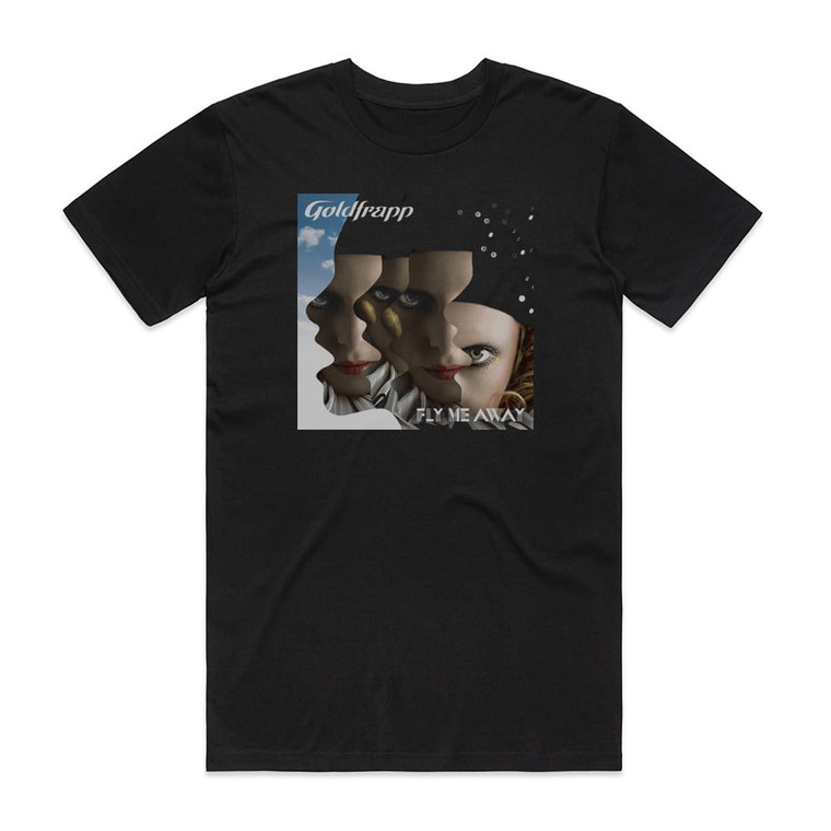 Goldfrapp Fly Me Away 1 Album Cover T-Shirt Black Goldfrapp Fly Me Away 1 Album Cover T-Shirt Black