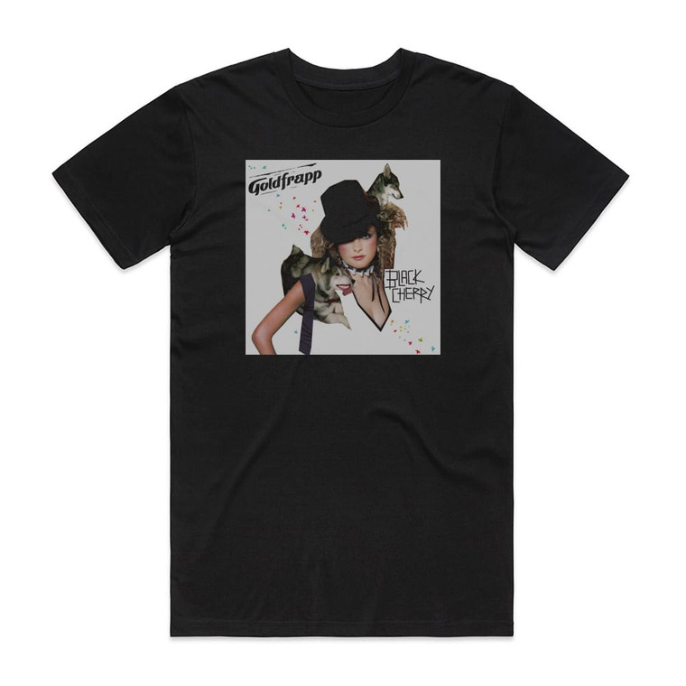 Goldfrapp Black Cherry 1 Album Cover T-Shirt Black