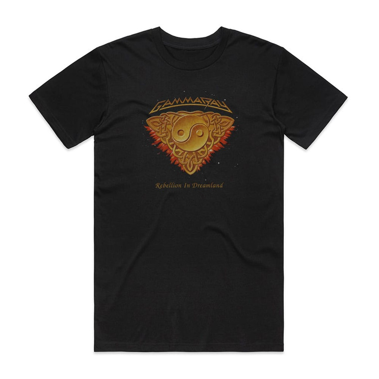 Gamma Ray Rebellion In Dreamland Album Cover T-Shirt Black