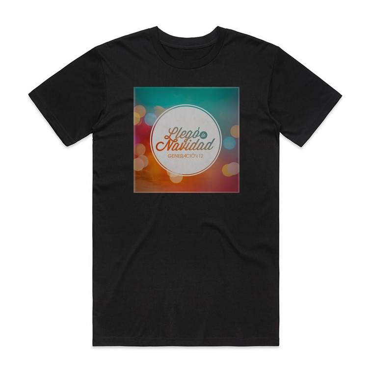 Generacion 12 Lleg La Navidad Album Cover T-Shirt Black