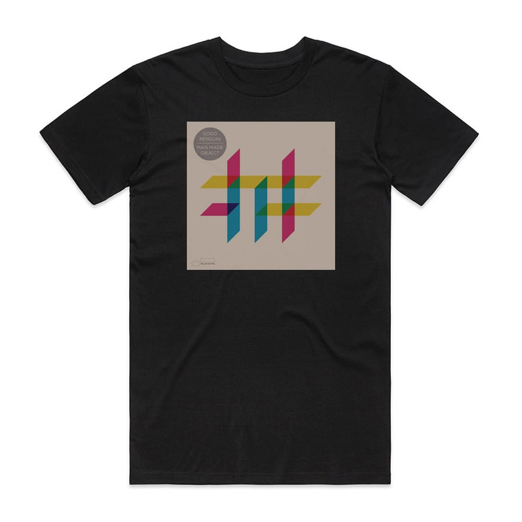 GoGo Penguin Man Made Object Album Cover T-Shirt Black