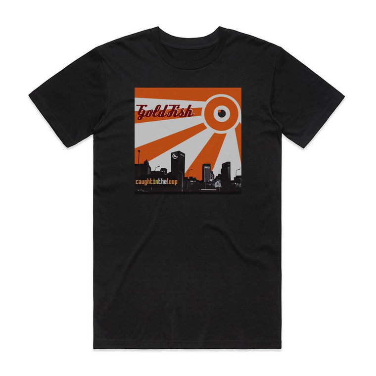 Goldfish Caught In The Loop Album Cover T-Shirt Black