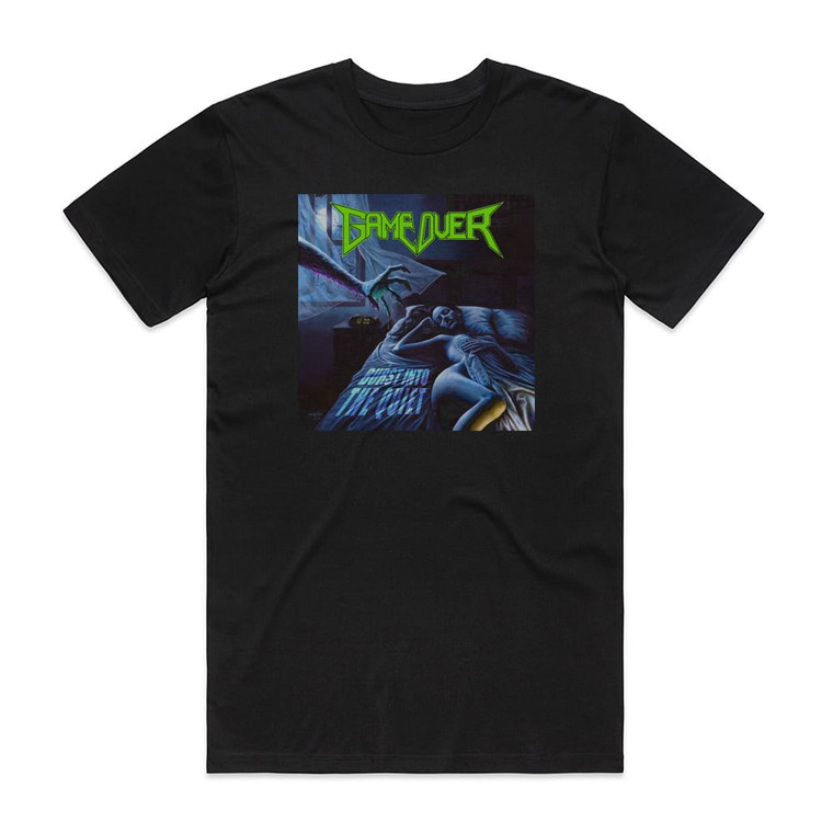 Game Over Burst Into The Quiet 1 Album Cover T-Shirt Black