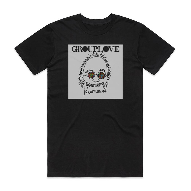 Grouplove Spreading Rumours Album Cover T-Shirt Black