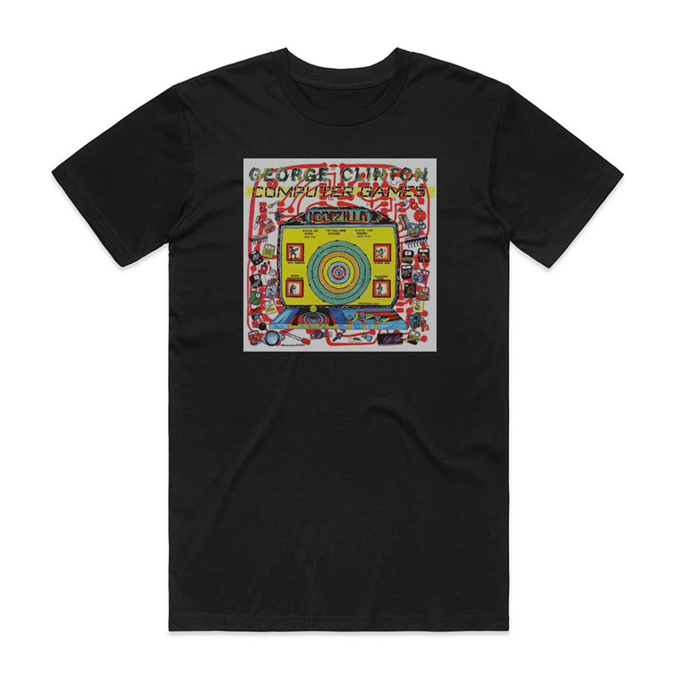 George Clinton Computer Games Album Cover T-Shirt Black