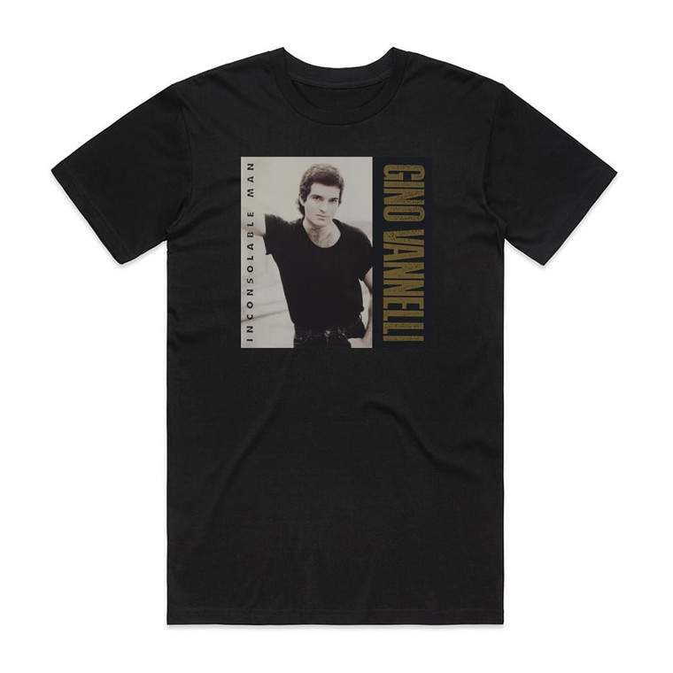 Gino Vannelli Inconsolable Man Album Cover T-Shirt Black
