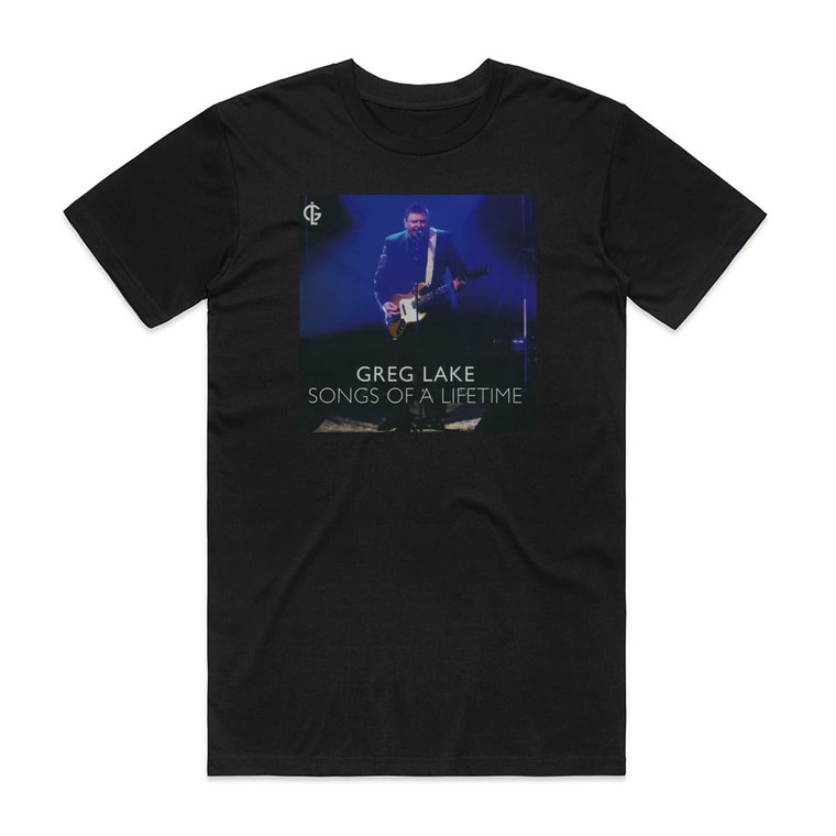 Greg Lake Songs Of A Lifetime Album Cover T-Shirt Black