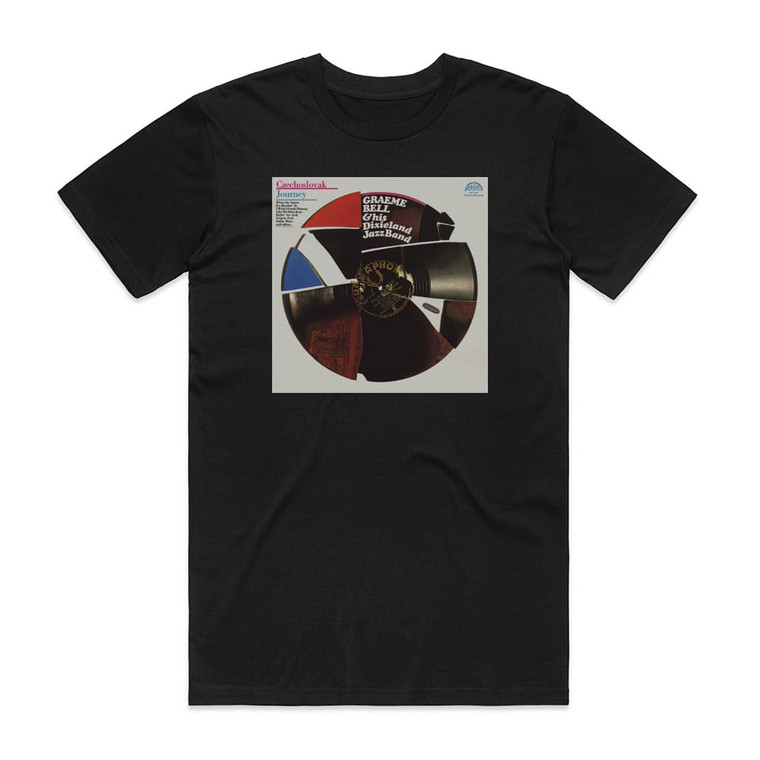 Graeme Bell And His Dixieland Jazz Band Czechoslovak Journey Album Cover T-Shirt Black