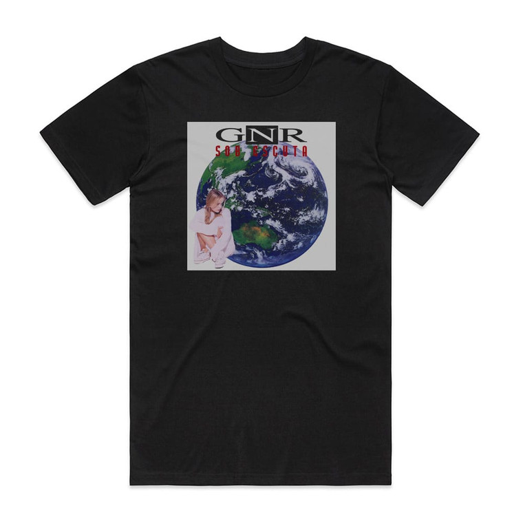 GNR Sob Escuta Album Cover T-Shirt Black